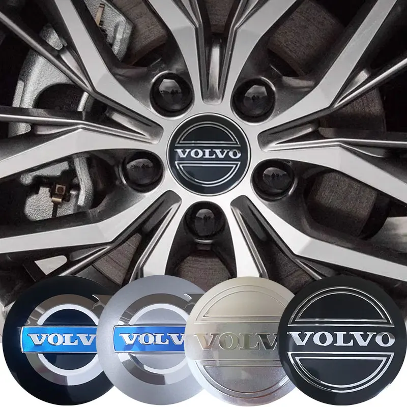 4pcs 56mm Car Wheel Center Cover Badge Stickers Hub Cap For Volvo XC90 S60 V40 XC60 S80 S40 V70 V50 S90 T6 V60 V90 XC40 XC70 C30