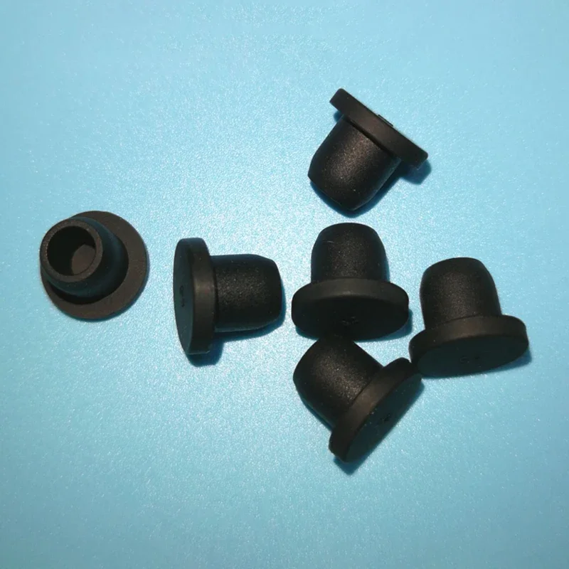 2-100pcs Black High-temperature Resistant Silicone Plug Soft Sealing Plug Screw Hole Nut T-shaped Hole Plug Cover 2.7-8.5mm