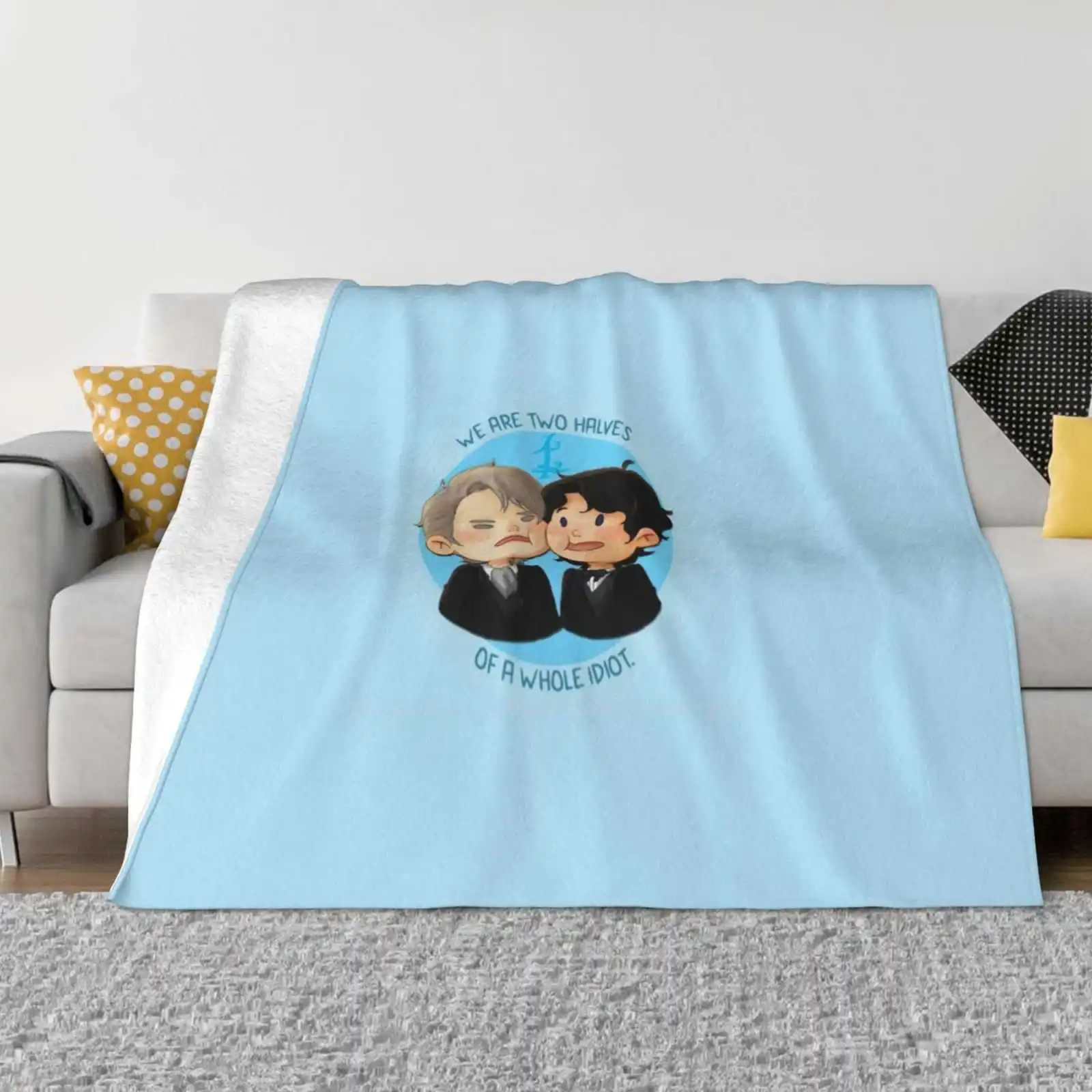 

Two Halves Soft Warm Throw Blanket The Infernal Devices Tid Shadowhunters Parabatai The Mortal Instruments Will Herondale Jem