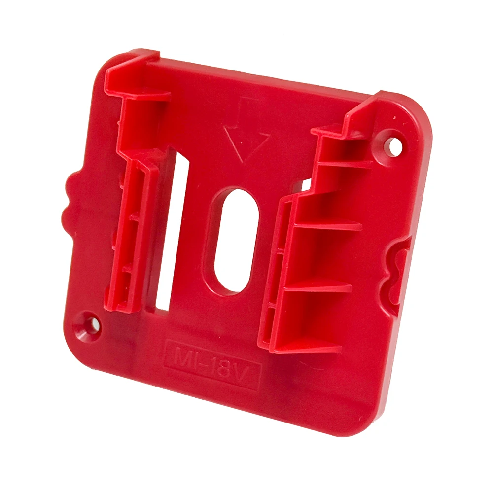 10er-Pack Batteriehalter für Milwaukee M18 18V Akku, Wandhalterung, Aufbewahrungsbox, Werkzeughalter für Regal, Transporter, Werkzeugkasten – Detail 3
