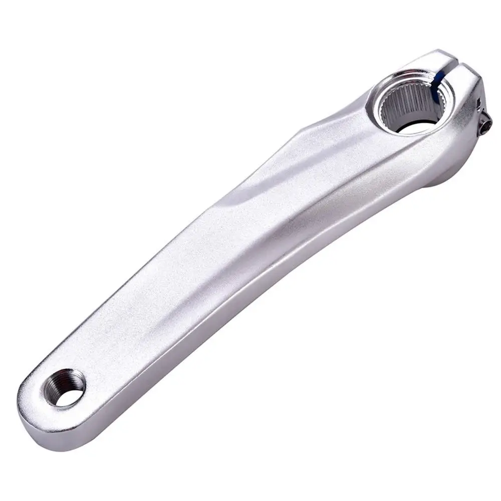 Aluminum Alloy Bike Crank Arm Hole Spacing 170mm Black Silver Left Crank Arm Single Crank Arm for for M4050/M590/M610/SLX/XT/XTR