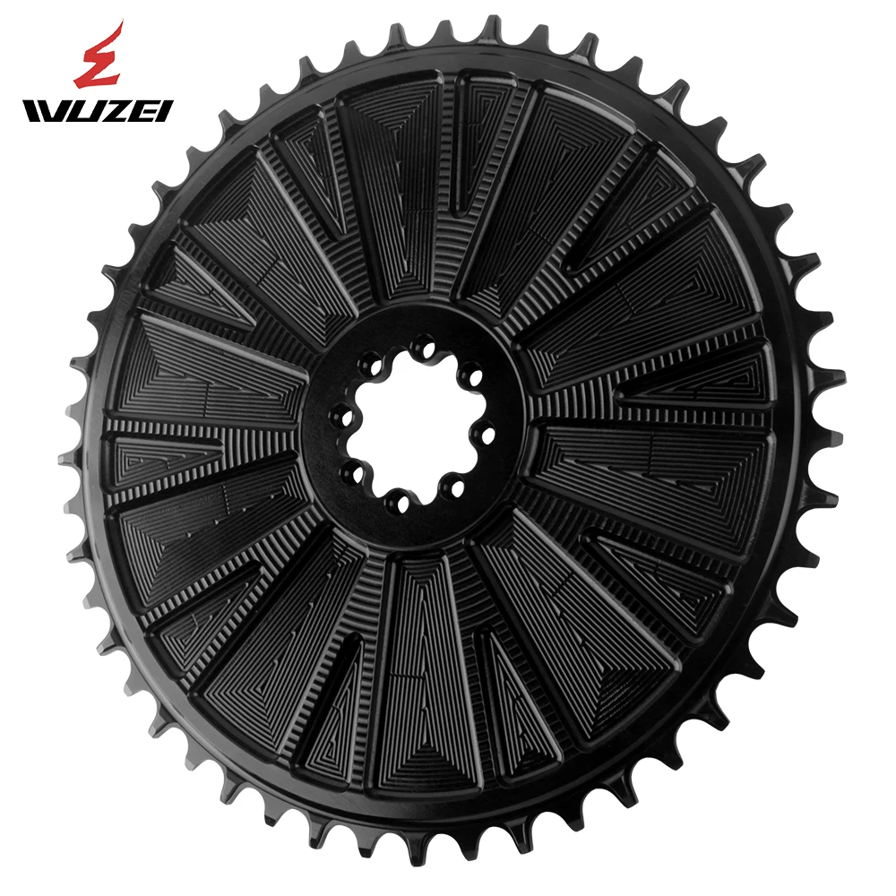 WUZEI 4.2mm Offest 8-Bolt Closed Chainring 40-58T for SRAM FORCE AXS 12V crank 8/9/10/11/12S Narrow Wide Direct Mount Sprocket