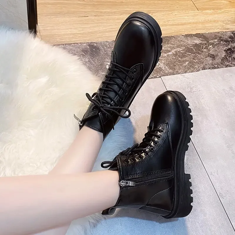 Women Boot 2024 Autumn Winter New Fashion Classic Short Boot Handsome Ankle Boot Work Clothes Shoe Botas Mujer