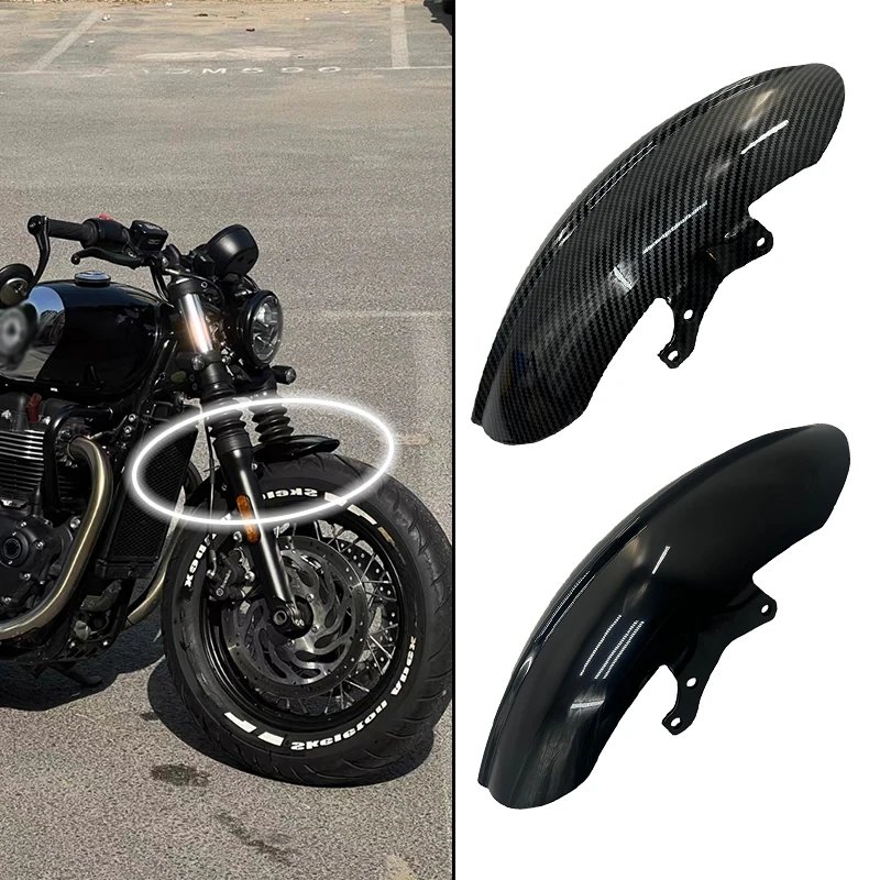 Para Triumph Bobber Bonneville Speedmaster 1200 2018-guardabarros delantero motocicleta guardabarros protector contra salpicaduras cubierta carenado Chopper