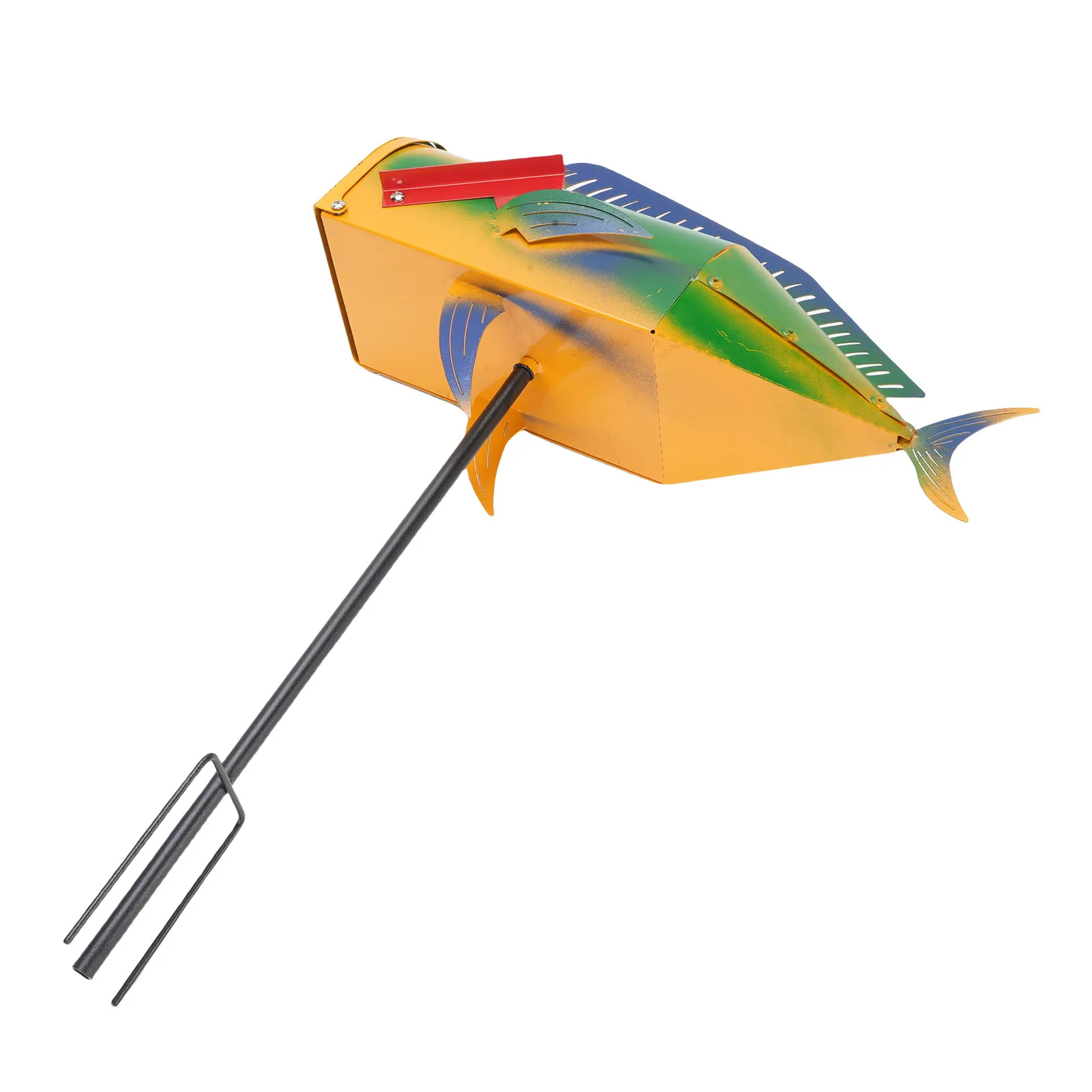 Metal Fish Shaped Mail Box Large Capacity Decorative Iron Post Box Mailboxes for Home Outdoor Garden