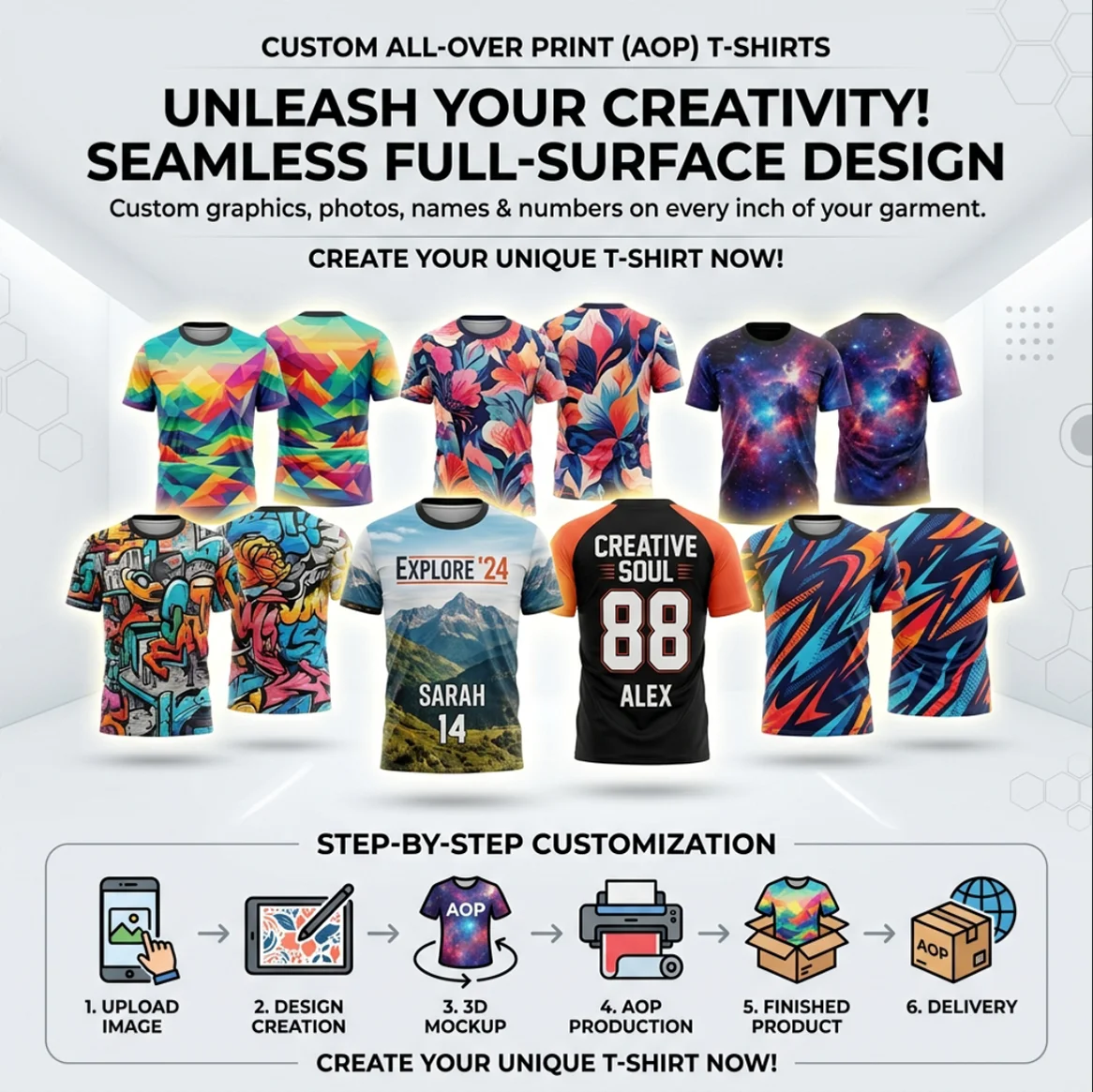 Bengal Tiger 3D Shirt Custom Name Number photo LOGO Streetwear Animal Face Tee Fabric Trendy Urban Style Full Print T-shirt Gift