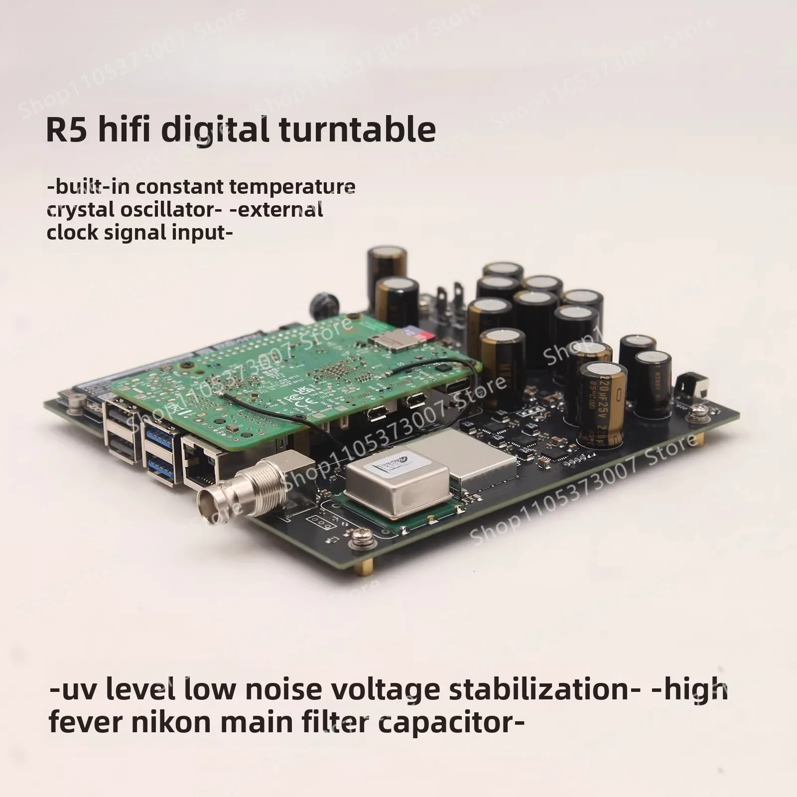

R5 Streaming Digital Turntable HiFi 5 OCXO Constant Temperature Crystal Oscillator Line Electric Solid State Drive