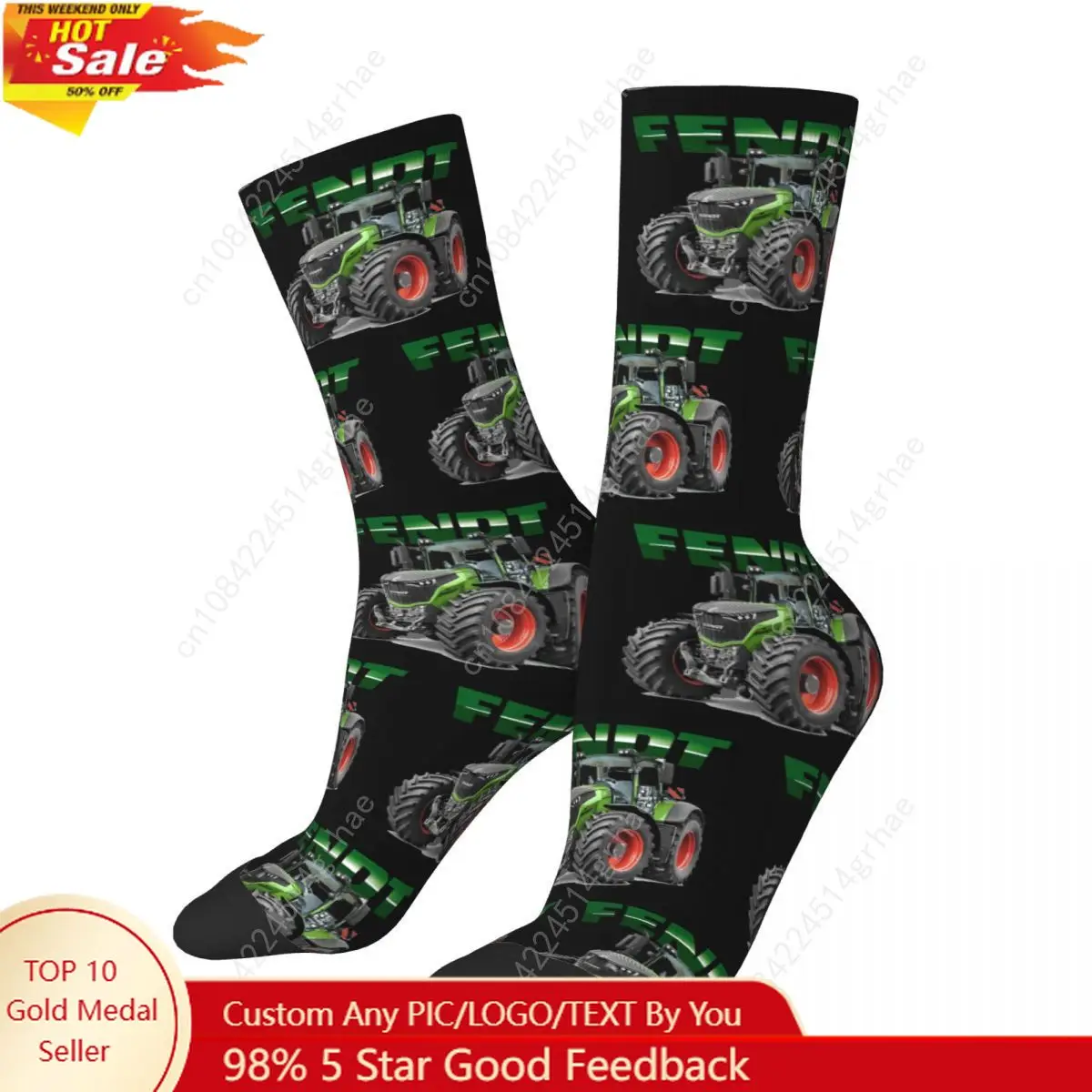 

Носки Fendt German Tractors, супер мягкие чулки в стиле Харадзюку, всесезонные длинные носки, аксессуары для подарка на день рождения унисекс