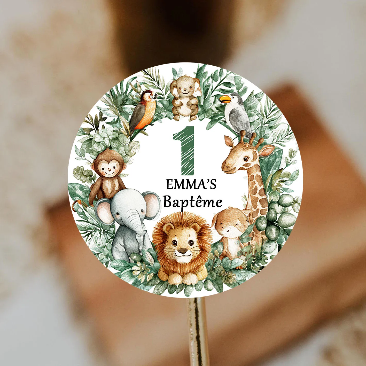 

90pcs customized personalized name and birthday stickers (for baptisms, parties, and gift wrapping)