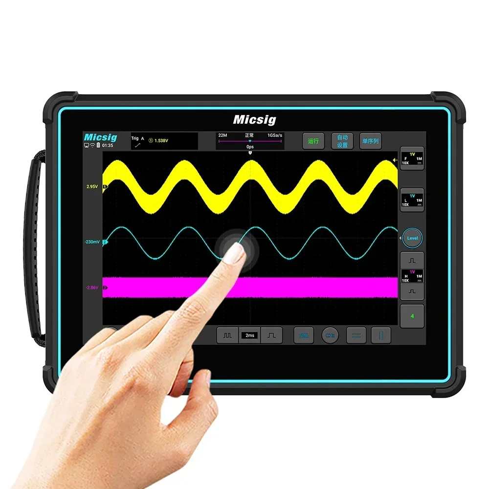 For Micsig TO2004 200 MHz Oscilloscope Digital 4 Channels 1GSa/S High Performance and Multi-function Tablet Oscilloscope