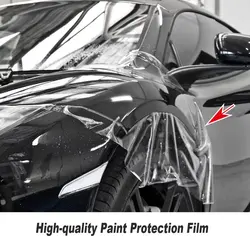 3 Layers Clear Auto Protective Film Vinyl Wrap Car Paint Protection Film For Car Bumper Motorcycle Laptop Cover