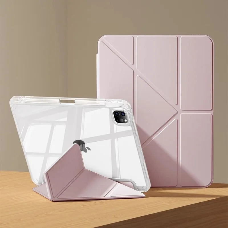 OPUYYM Für iPad Air 5 Air 6 12th A19 11  A16 11. M3 iPad Pro 11 12.9 13 air 11 M4 M5 2026 10TH Gen 10.9 10.5 10.2 9. 8th 6th 5th 9.7" Mini 7 6 Smart Case mit Stifthalter 3