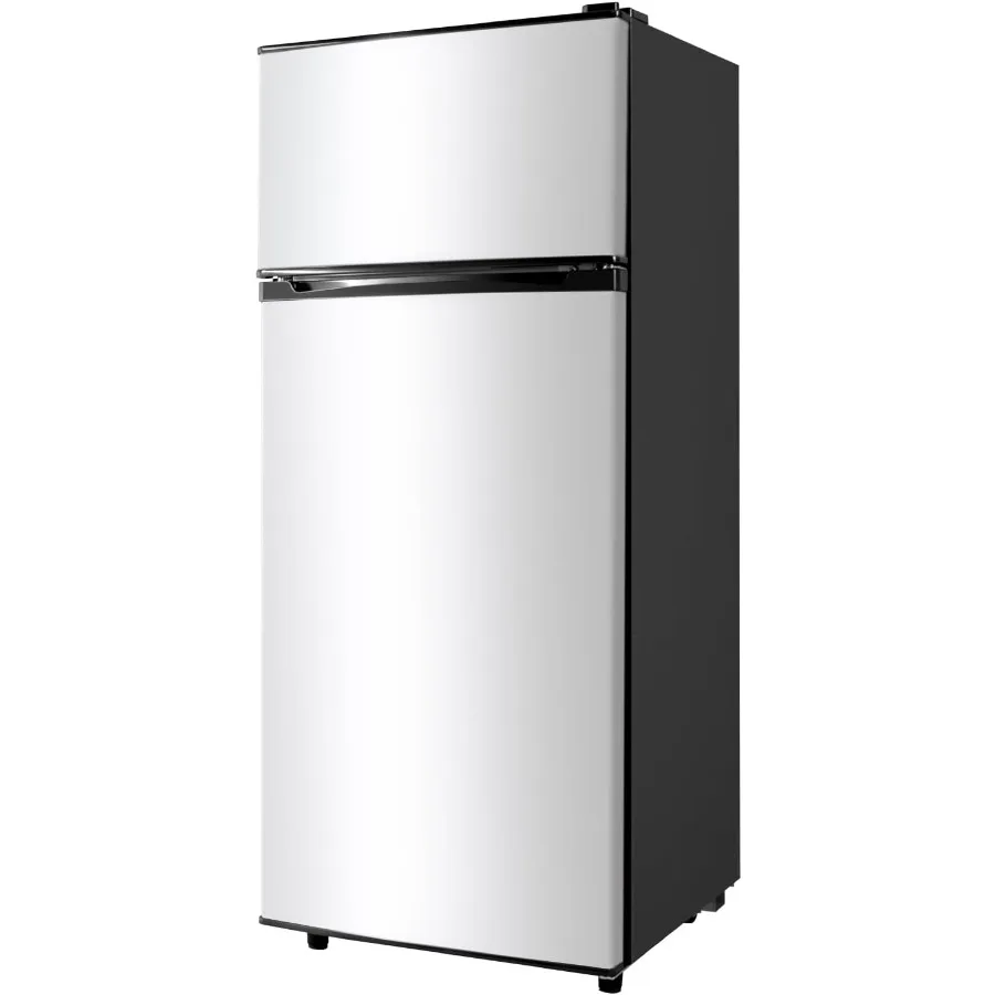 ثلاجة بباب مزدوج 4.4 قدم مكعب مع ثلاجة صغيرة بفريزر لغرفة النوم والمكتب والشقق ثلاجات صغيرة الحجم مع #1