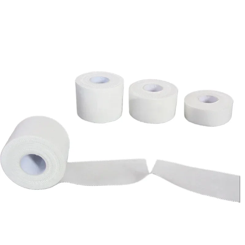 1PC Medical Waterproof Cotton White Premium Adhesive Tape Sport Binding Physio Muscle Elastic Bandage Strain Injury Care Support