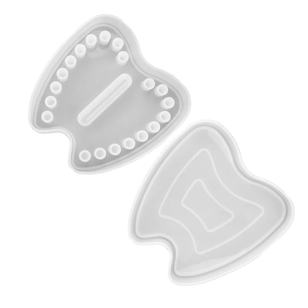 1 مجموعة Lanugo قالب الغذاء الصف سيليكون بسط مقاومة للحرارة سهلة الإصدار DIY بها بنفسك مجوهرات تخزين الحاويات مجموعة قوالب