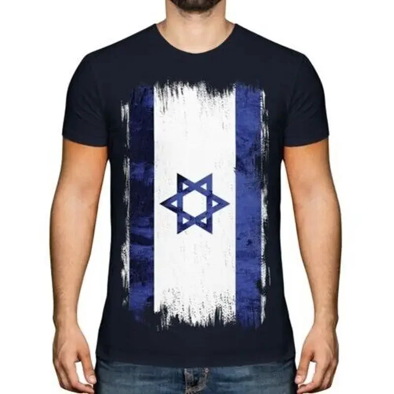 Isreal Grunge Flagge Herren T-Shirt Yisrael Israelisch Isr ?'? L Shirt Fußball
