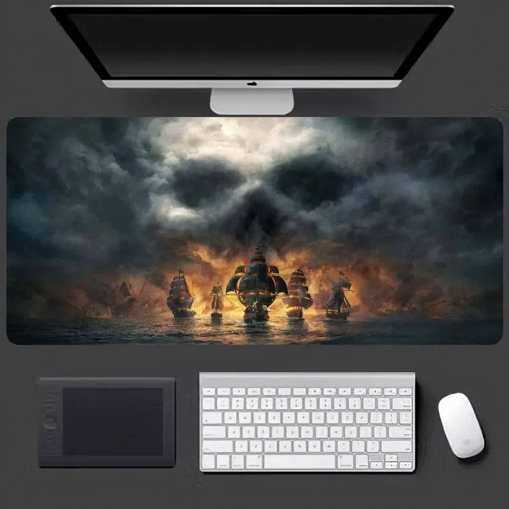 P-Pirates of the C-Caribbean Mousepad Large Gaming Compute Gamer PC Keyboard Mouse Mat