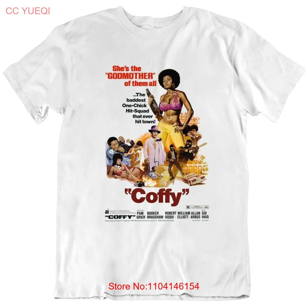 Coffy Retro Movie Poster T Shirt long or short sleeves