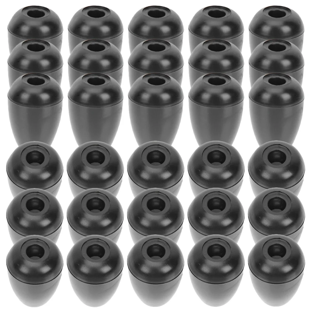 

15 Pairs Stethoscope Earplugs Buds Soft-sealing Ear-tips Black Replacement Earbud