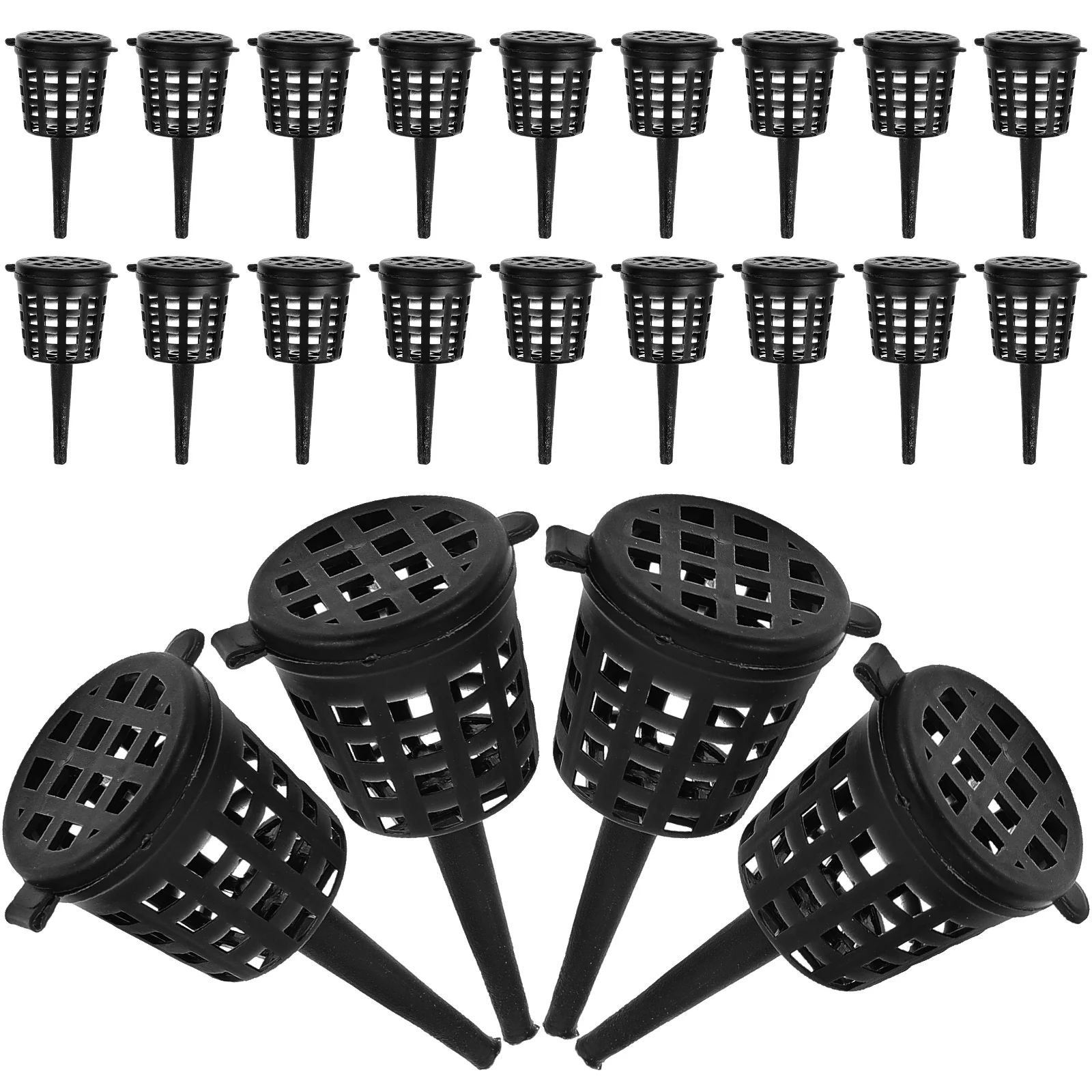 

50pcs Baskets with Lid Portable Plastic Box Bonsai Container bonsai plant pot