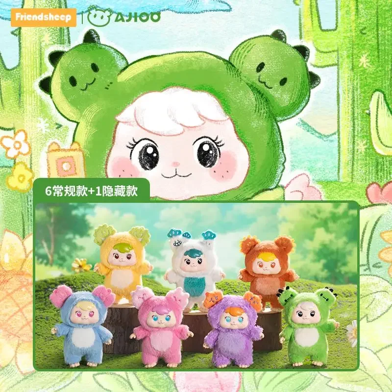 Friendsheep AJIOO Plant Spirit Series Blind Box Toys Kawaii Anime Action Figure Caixa Caja Surprise Mystery Box Dolls Girls Gift