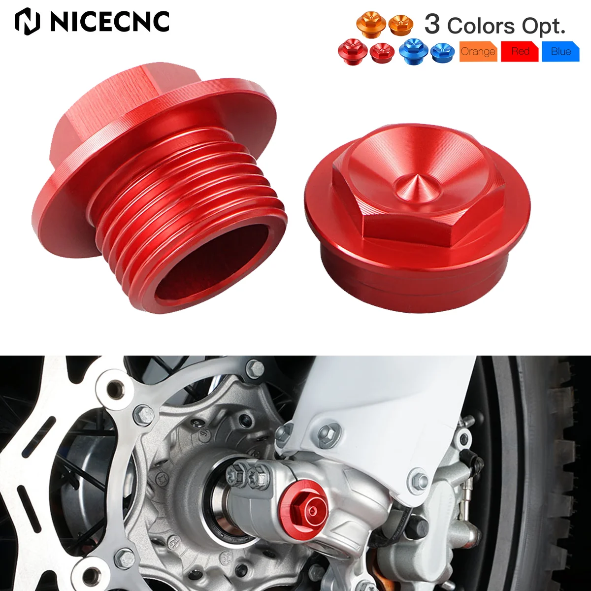 

CNC M20XP1.5 Motorcycle Front Axle Shaft Lock Nuts Rim For GasGas EC300 EC250 MC EX EC 300 250 125 450F 350F 250F 2023 2022 2021