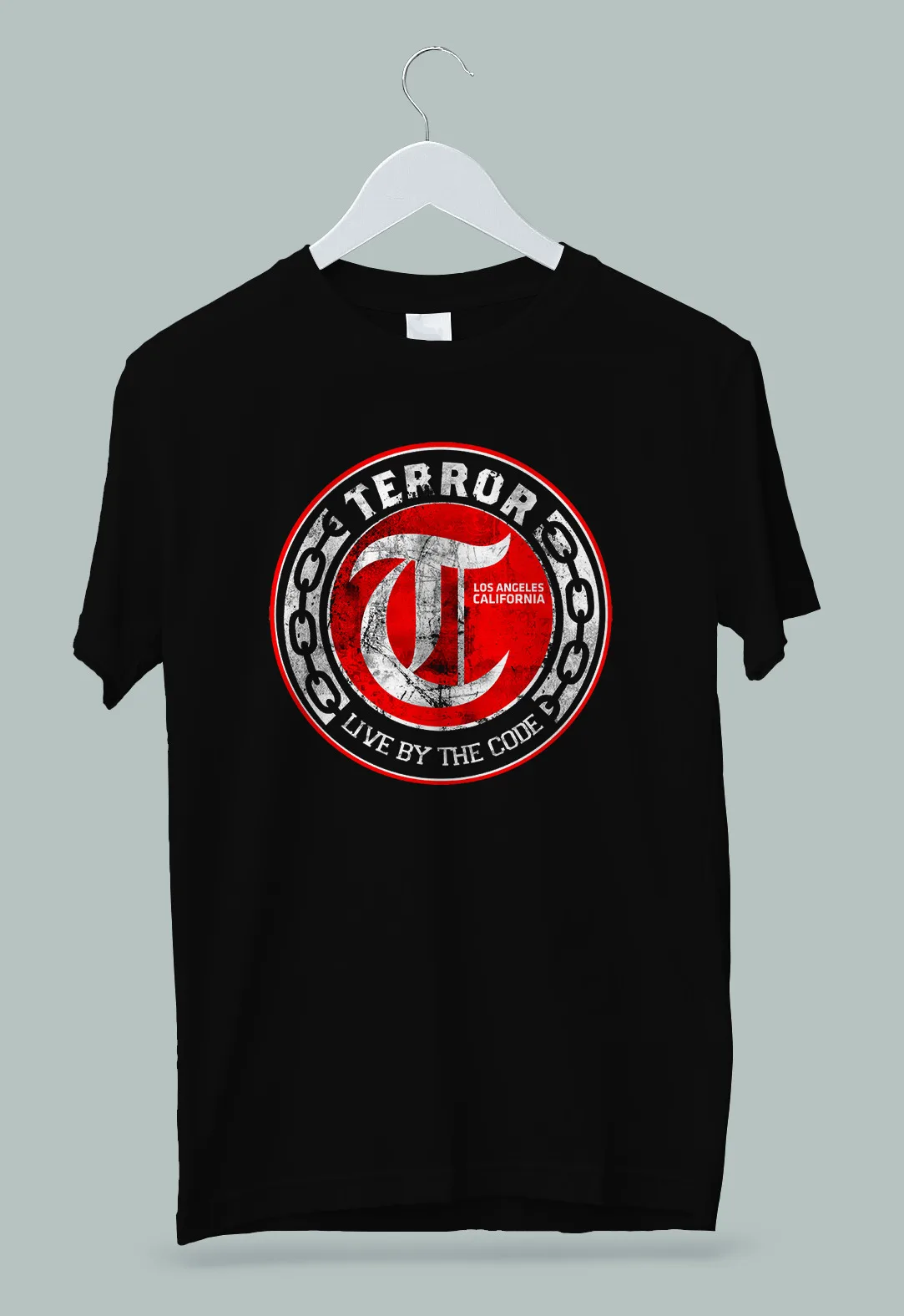

Terror American Beatdown Hardcore Band Live By The Code T-Shirt S-3XL