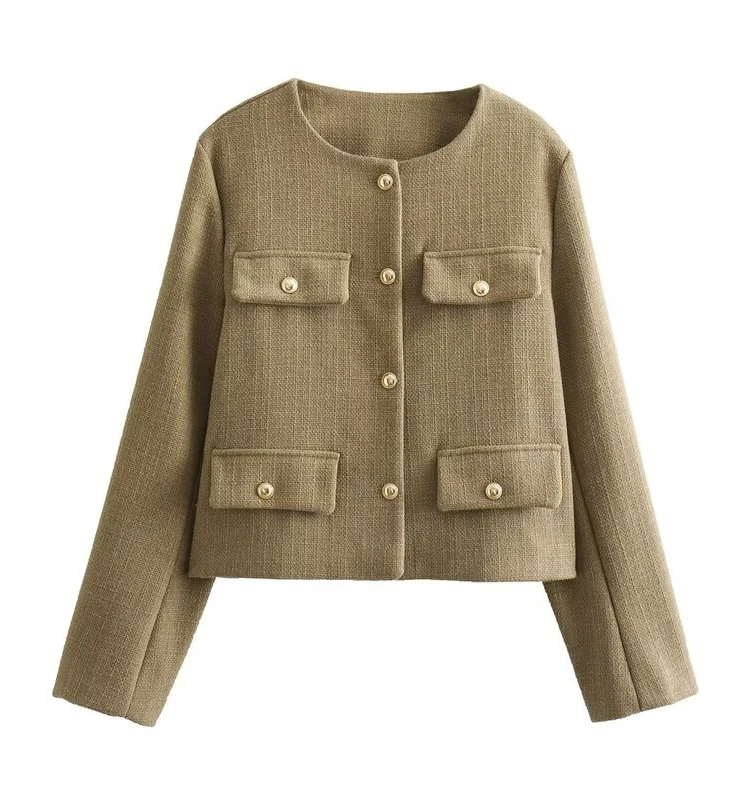 Elegant Fashionable Long Sleeve Short Quatre Couleurs Perfume Style Jacket 2024 Spring New Arrival Women's Clothing