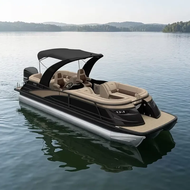 Mini Luxury Aluminum Floating Yacht 3-6m Small Boat with Outboard Motor Optional Trailer for Sports Fishing