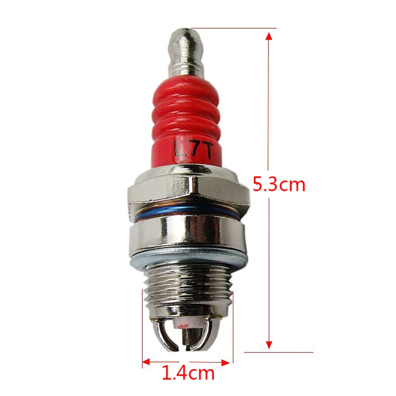 Three-sided Pole Spark Plug L7TJC for Gasoline Chainsaw and Brush Cutter Garden Machinery Lawn Mower Accessories