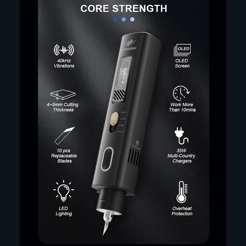 Jakemy Y10 Pro 2-in-1 Ultrasonic Cutter & Polisher , 35W 40kHz