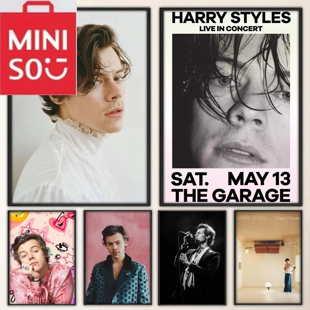 

MINISO Singer H-Harry S-Styles Diamond Painting Mosaic Embroidery Cross Stitch Kit Home Decor 5D DIY Art Collection Craft