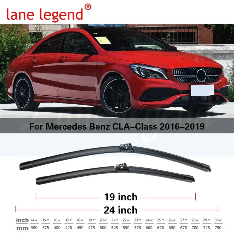 Limpiaparabrisas de coche para Mercedes Benz CLA, accesorios de coche, C117, W117, 2016, 2017, 2018, 2019, CLA180, CLA200, CLA220, CLA250, CLA45, AMG