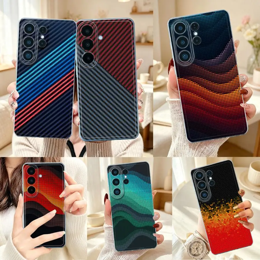 Phone Cover Case for Samsung Galaxy S26 Ultra S23 S24 S20 Plus S21 S22 FE S25 Edge Note 20 Ultra 10 S26 S25Ultra Red Blue