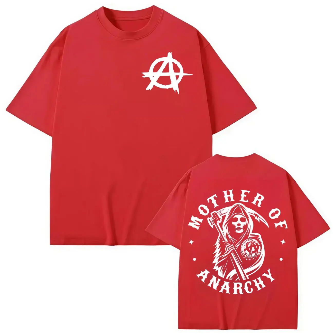 المسلسلات التلفزيونية أبناء الفوضى طباعة تي شيرت الرجال النساء خمر موضة تي شيرت الصيف عادية القطن تي شيرتات قصيرة الاكمام الشارع الشهير