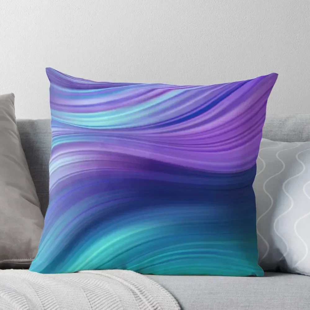 

Violet, blue and turquoise colors Throw Pillow pillows decor home Pillows Aesthetic christmas supplies Sofa Pillow Cover pillow