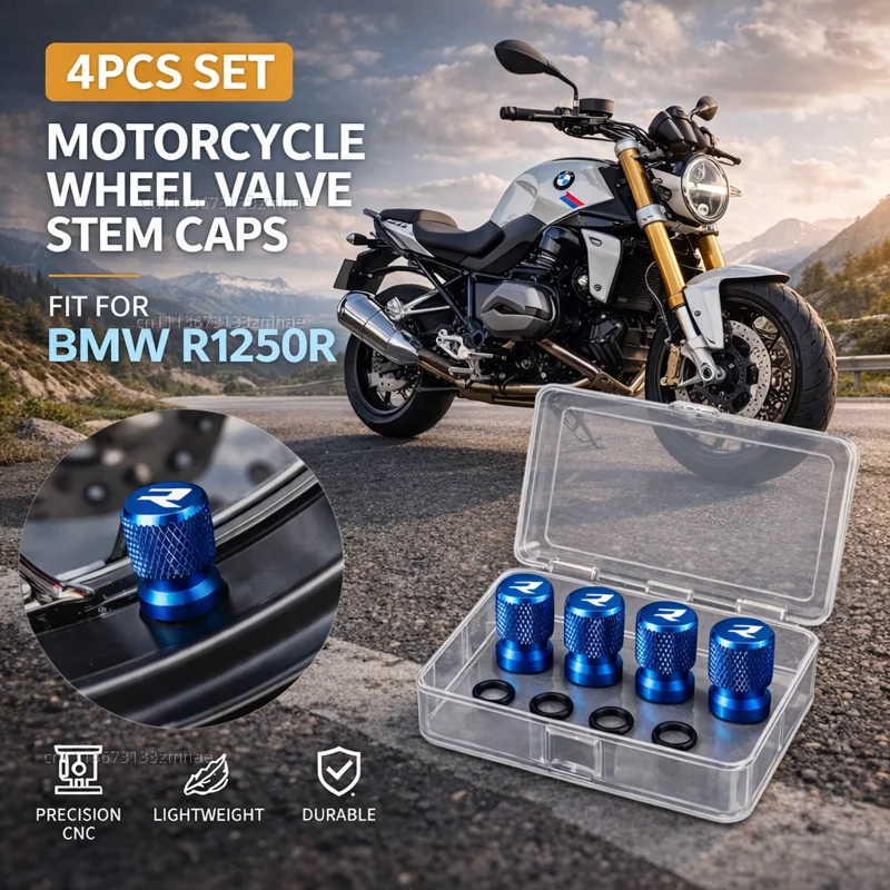 

For BMW R1250R R1200R R1150R R1100R R850R F900R F800R Motorcycle Accessories CNC Aluminum Tire Valve Stem Cap Air Port Cover