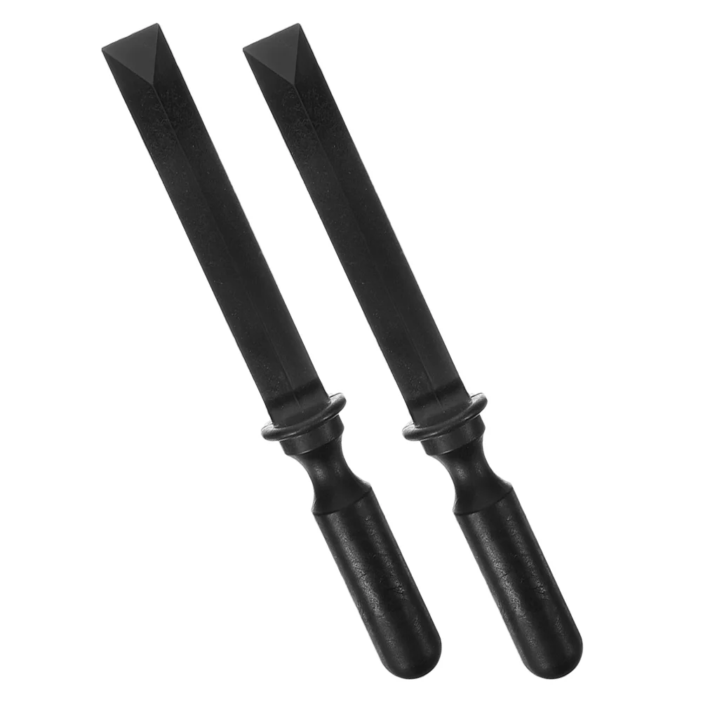 

2 Pcs Car Tire Weights Removal Positioning Tool Balance Automatic Scraper Black Wheel Stone Remover