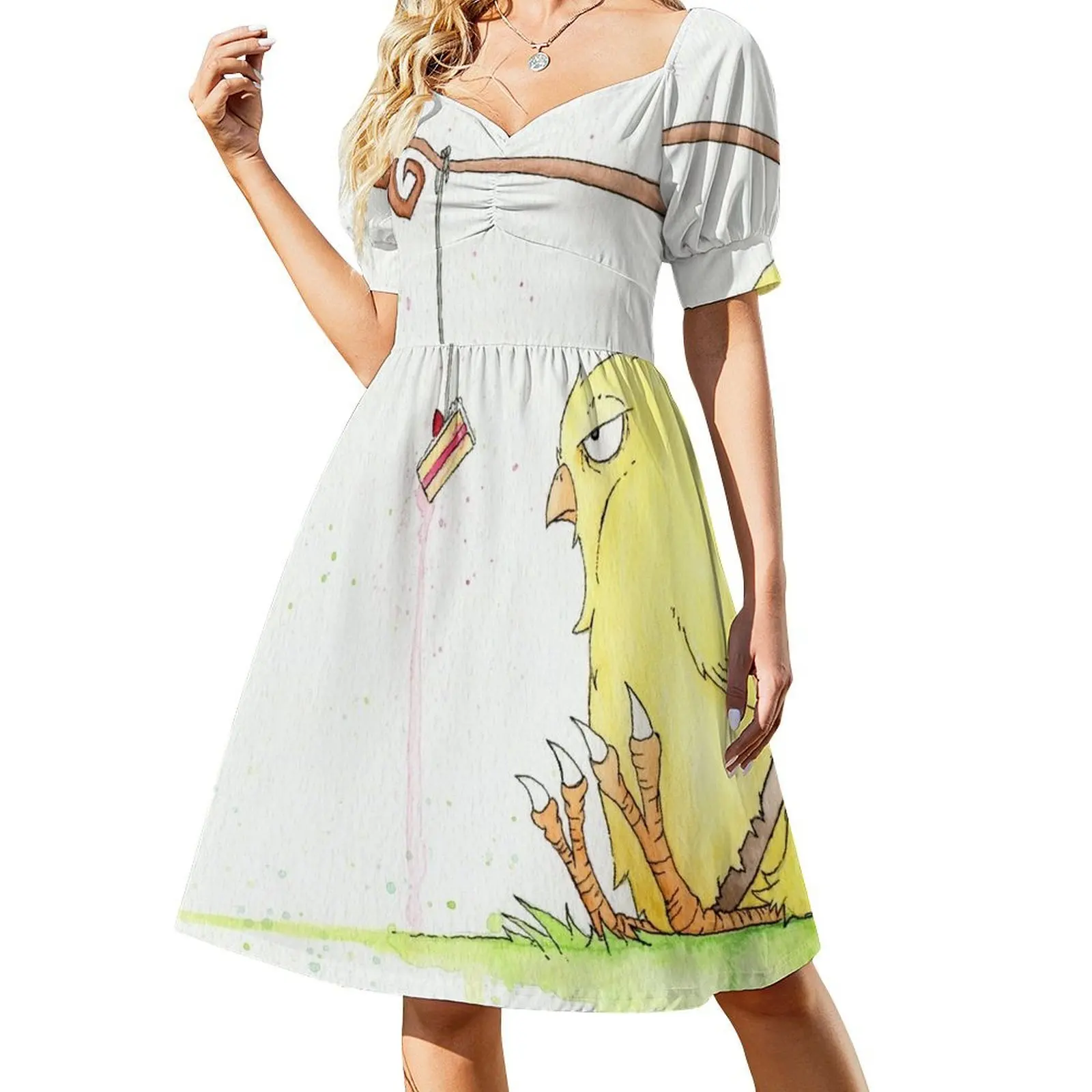 

Chubby Chocobo Short Sleeved Dress Summer dresses for women women dresses woman dress Dress