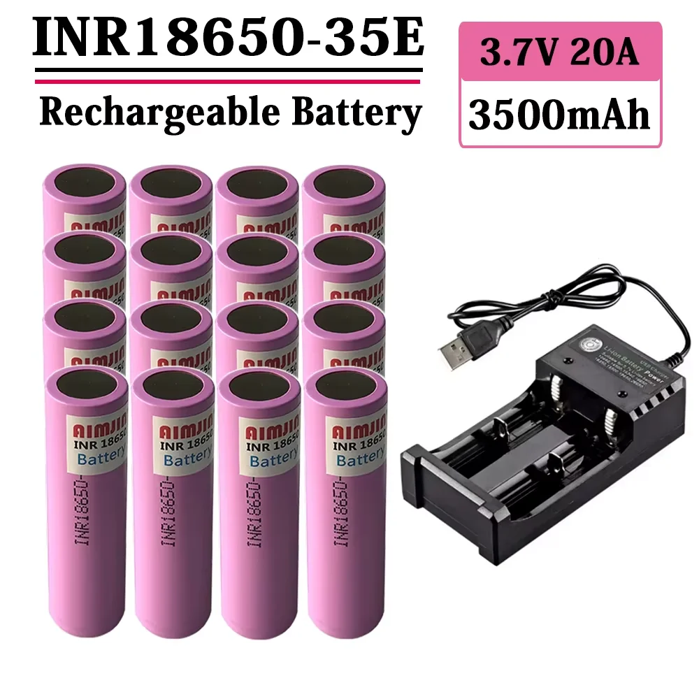 

For original 35E 18650 battery 3500mAh 20A discharge INR18650 35E 3.7V lithium-ion rechargeable battery