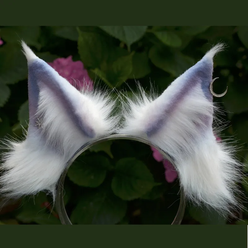 Original Fox Beast Ear Kc Headband Hairpin Accessories Lolita Accessories Cosplay Moon Star Earring Decoration