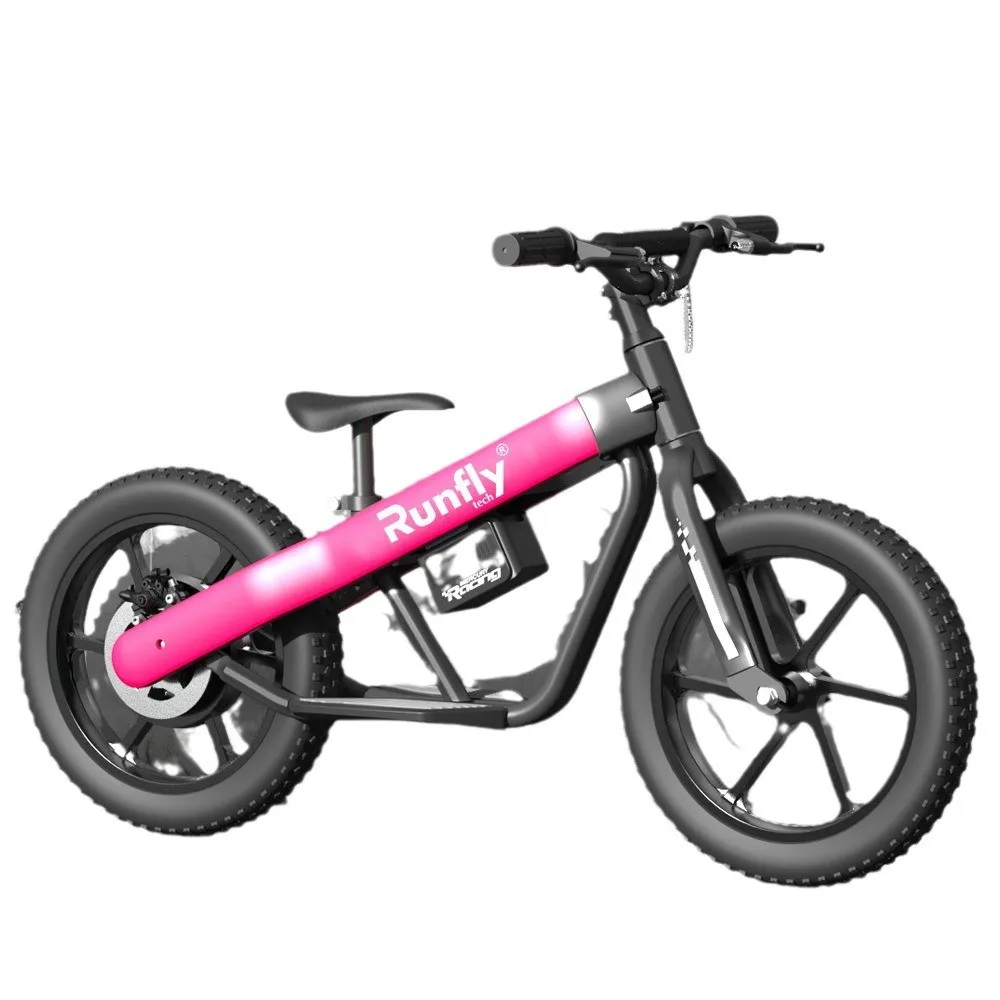 16 Inch Kids Electric Bike 200W21V 3-Speed Balance Bike Top Speed 25KM/H RF