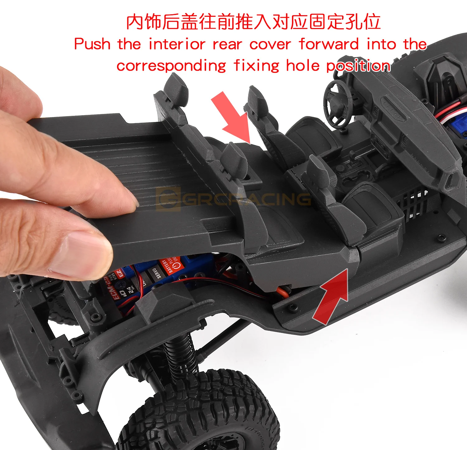1/18 Innenraum 3D-Druck Sitze/Mittel konsole/Kotflügel für Traxxas Trx4-m Bronco Trx4m RC Crawler Auto Upgrade Zubehör – Detail 29