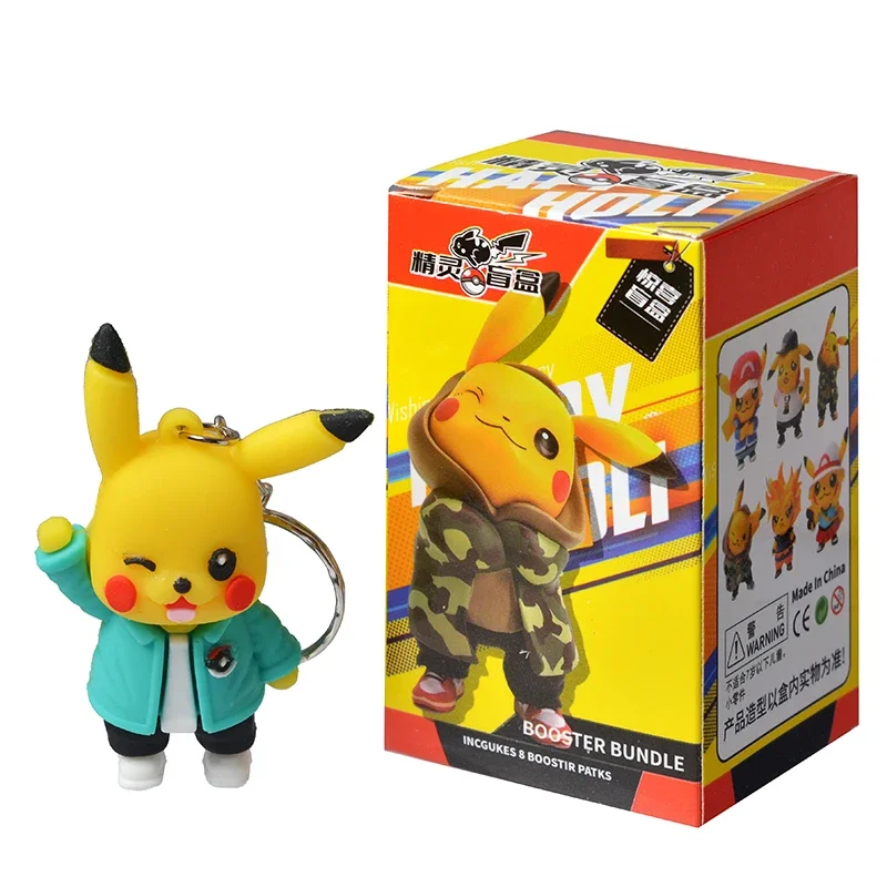 # # 24 stks/set Pokemon Pikachu Blind Box Action Figure Model Pop Sleutelhanger Hanger Decoratief Speelgoed Voor Kinderen Kerstcadeau