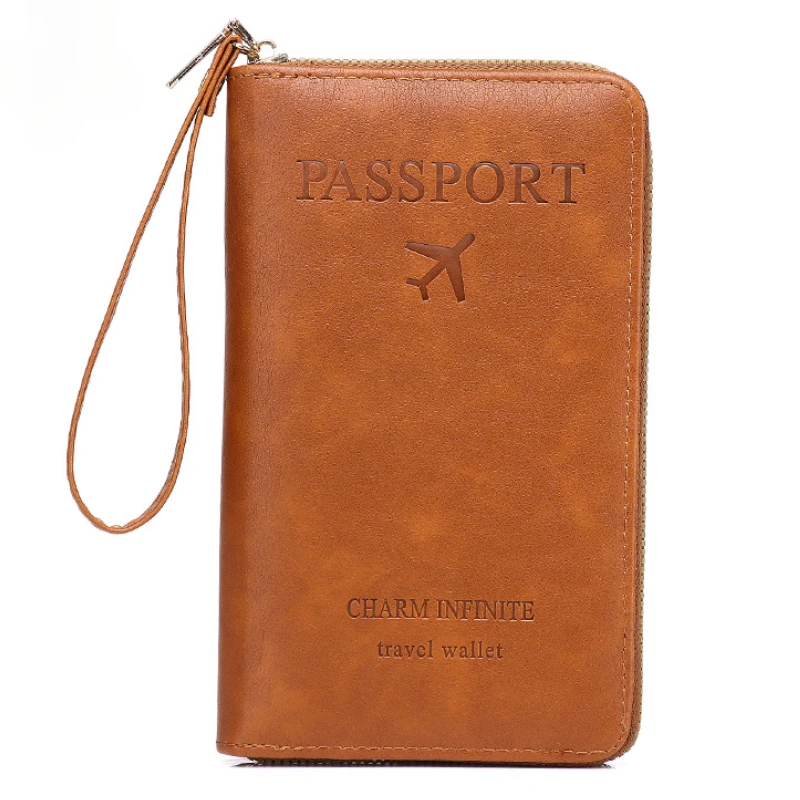 Fashion Multi-Function Travel RFID Passport Holder Cover Case Women Men PU Leather Doccuments Packet Ticket Protective Bags