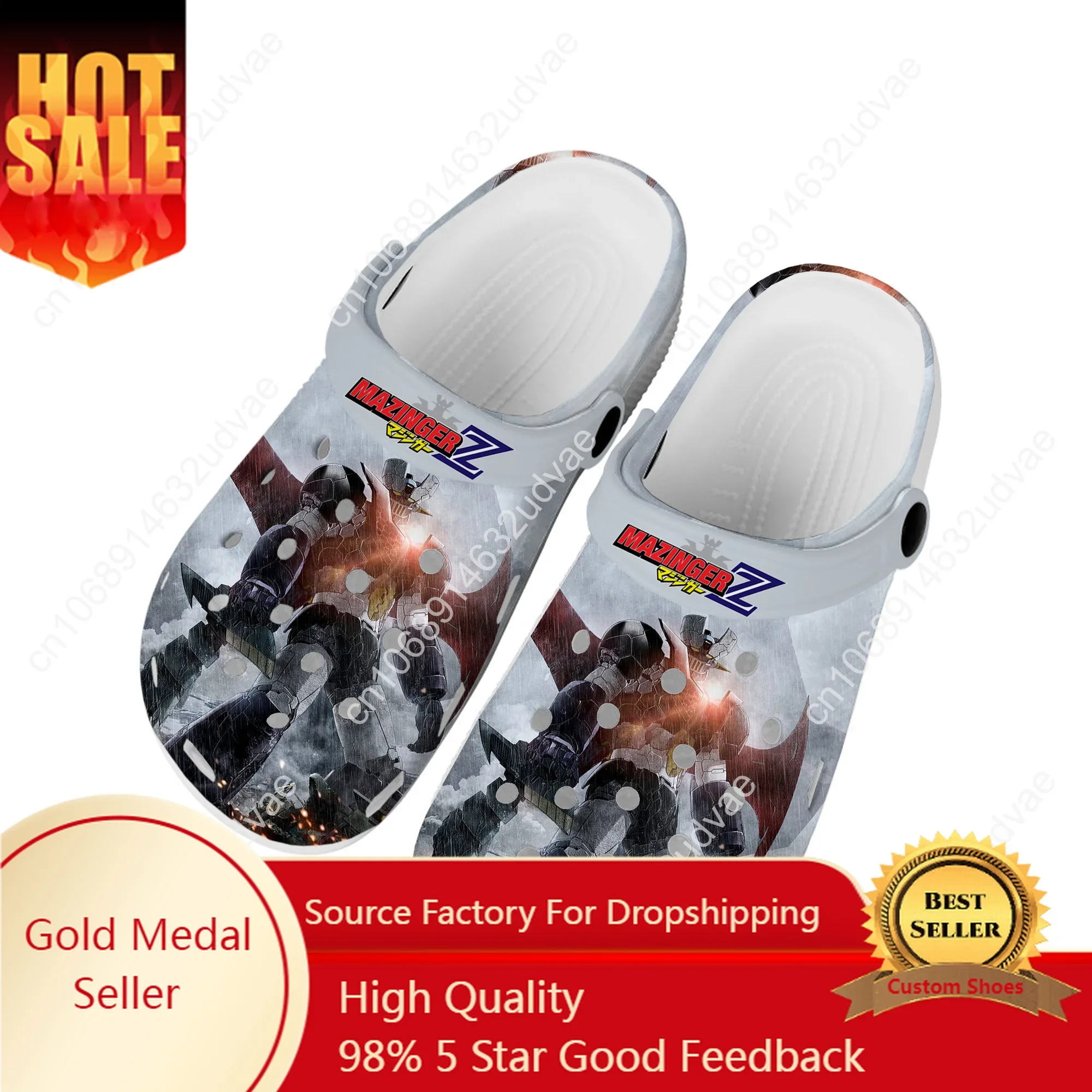 

Mazinger Z Cartoon Manga Anime Comics Home Clogs Custom Water Shoes Mens Womens Teenager Shoe Garden Clog Beach Hole Slippers