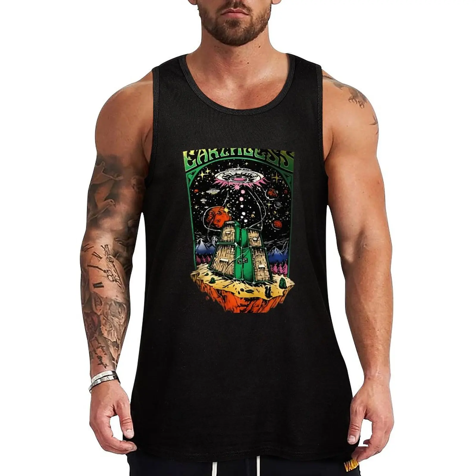 

earthless Tank Top Gym clothes gym t shirt men sleeveless vests