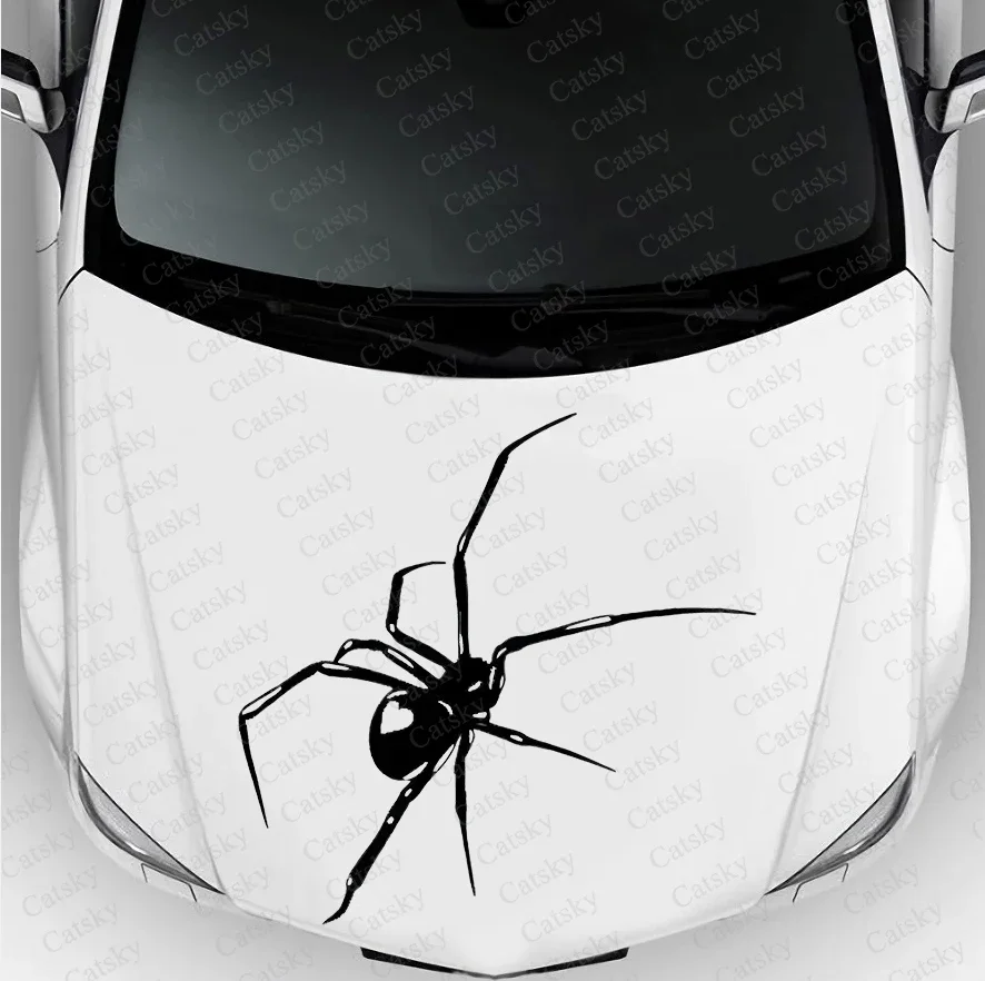 Spider animal Car hood side sticker vinyl racing paint accessories self adhesive painting for truck suv car decal