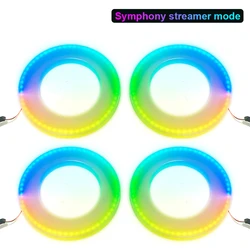 Symphony /RGB 64 colors speaker light car ambient light for interior decoration rainbow speaker light