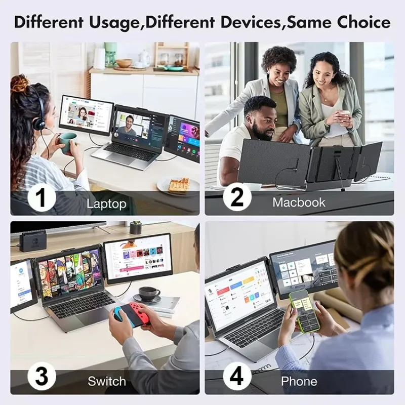 

excellent OFIYAA OEM Direct Factory Kwumsy S2 Triple Laptop Screen Extender 14" FHD 1080P IPS Dual Portable Monitor for Laptop